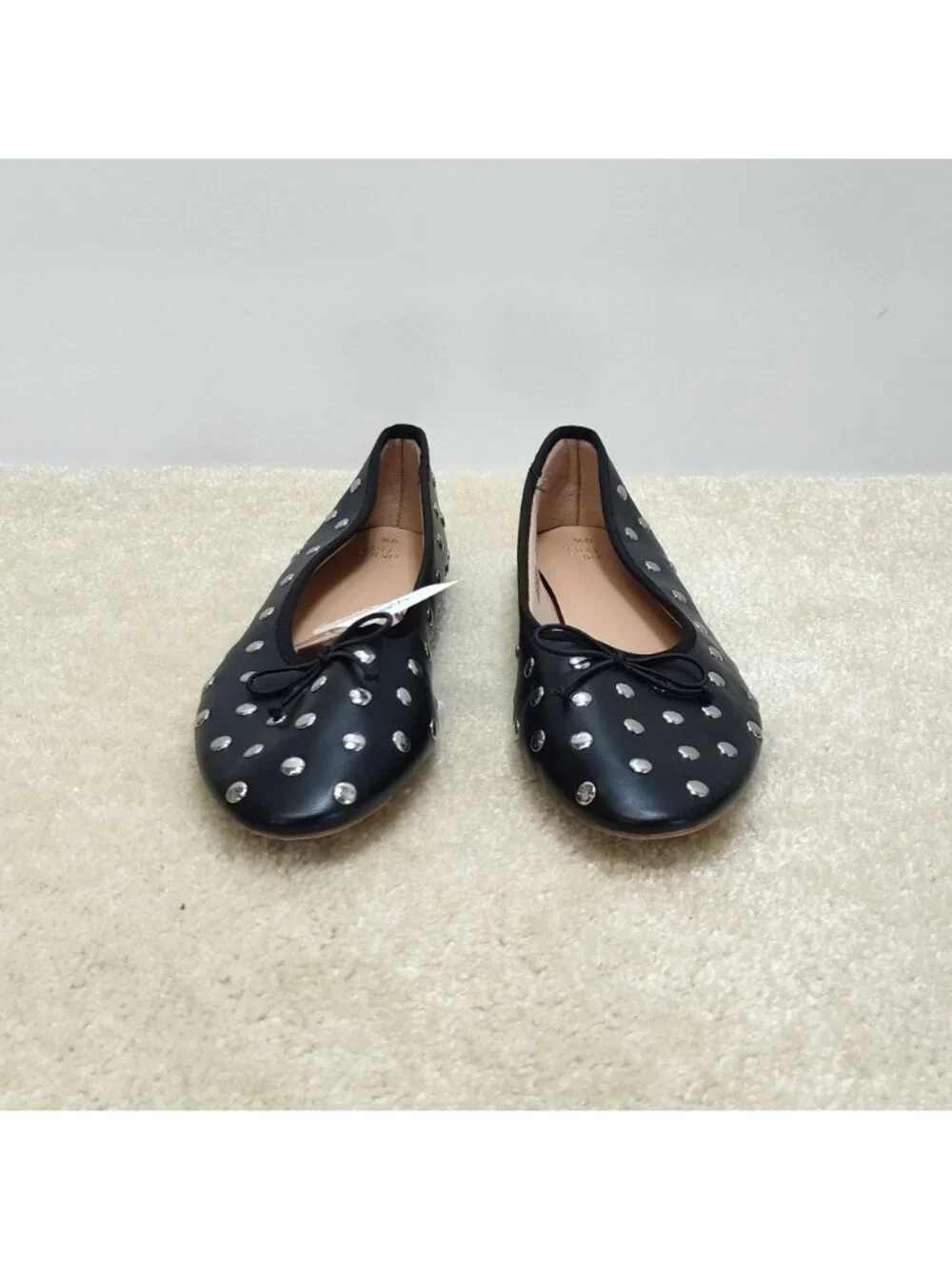 Time And Tru Studded Ballet Mary Jane Flats Loafers Slides Mules Slip-on US 9.5
